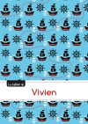 CAHIER VIVIEN BLANC,96P,A5...