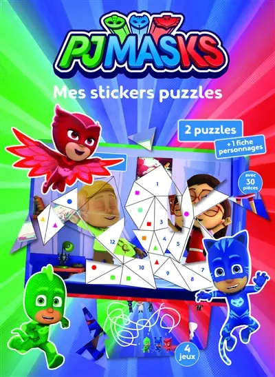 Pjmasks : mes stickers puzzles