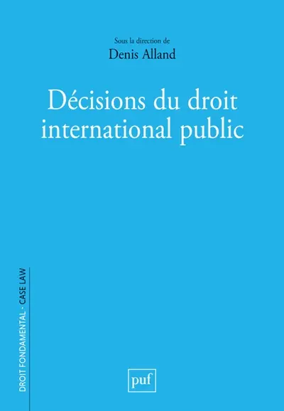 Décisions du droit international public