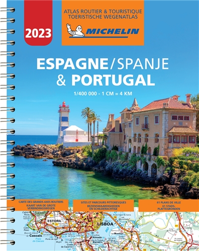 Espagne & Portugal 2023 : atlas routier & touristique. Spanje & Portugal 2023 : toeristische Wegenatlas