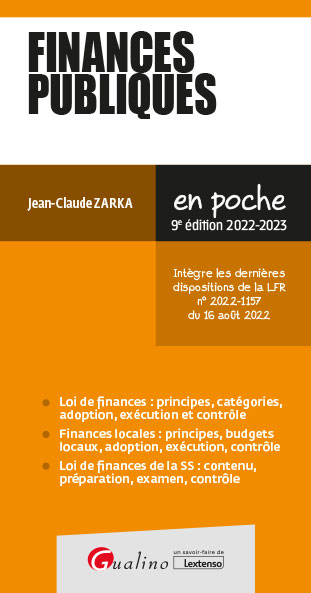 Finances publiques : 2022-2023