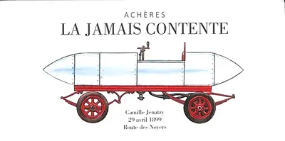 La Jamais Contente : Camille Jenatzy, 29 avril 1899, route des noyers
