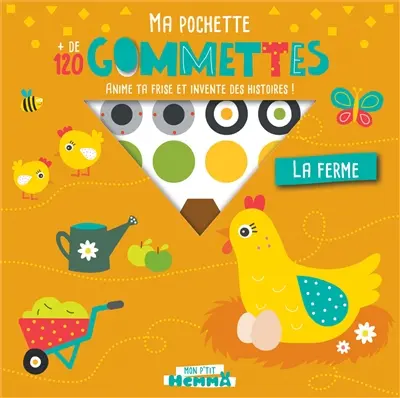 La ferme : ma pochette : + de 120 gommettes