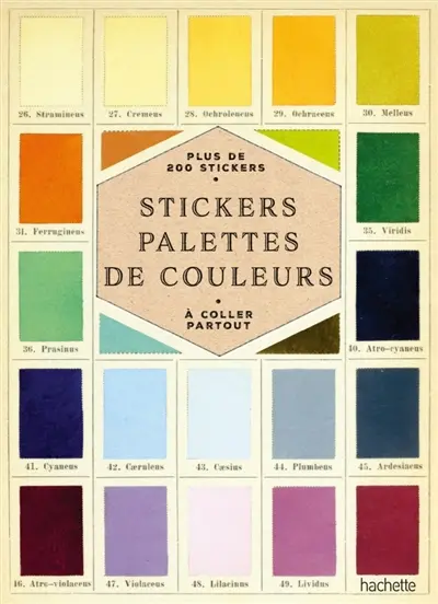 Stickers palettes de couleurs : plus de 200 stickers à coller partout Stickers palettes de couleurs : plus de 200 stickers à coller partout