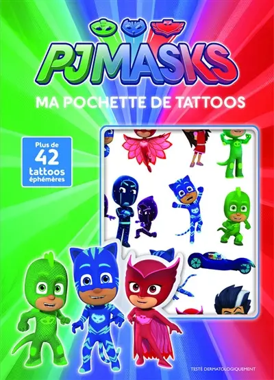 Pjmasks : ma pochette de tattoos