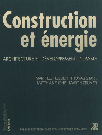 Construction et énergie : architecture et développement durable