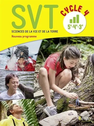 SVT, sciences de la vie et de la Terre, cycle 4, 5e, 4e, 3e : nouveau programme