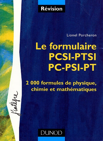 Le formulaire : 1re année PCSI-PTSI, 2e année PC-PSI-PT