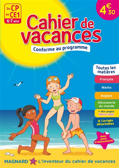 Cahier de vacances du CP au...