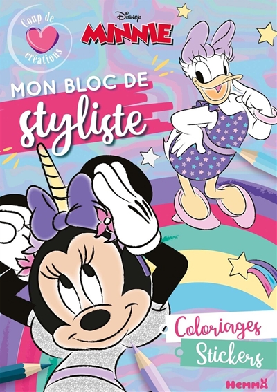 Disney Minnie : mon bloc de styliste : coloriages, stickers