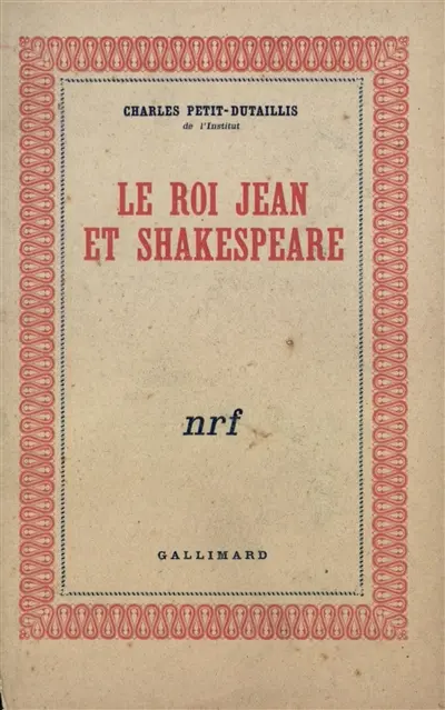 Le roi Jean et Shakespeare