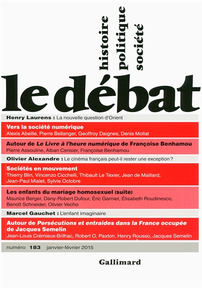 Débat (Le), n° 183