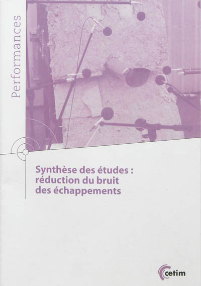 Synthèse des études : réduction du bruit des échappements