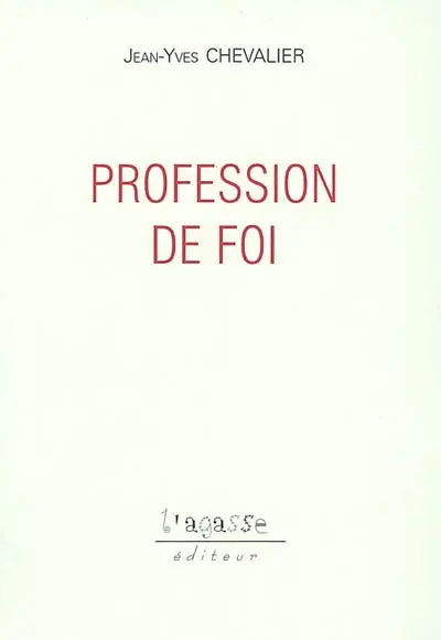 Profession de foi : des religions d'obéissance à l'autonomie d'exigence