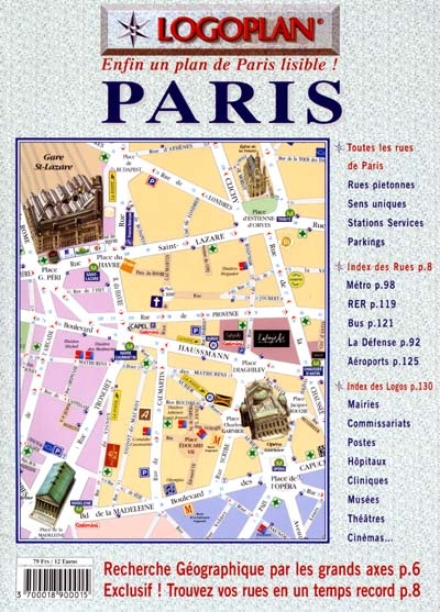 Paris : enfin un plan de Paris lisible !