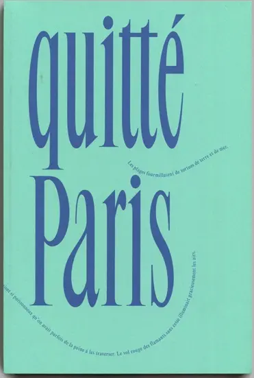 J'ai quitté Paris