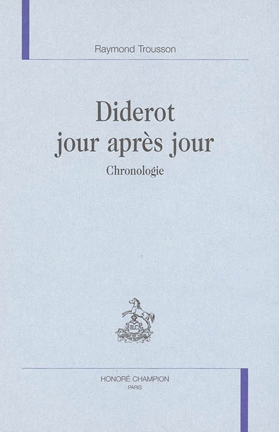 Diderot jour après jour : chronologie