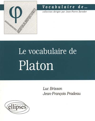 Le vocabulaire de Platon
