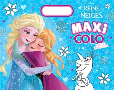 La reine des neiges : maxi colo avec stickers
