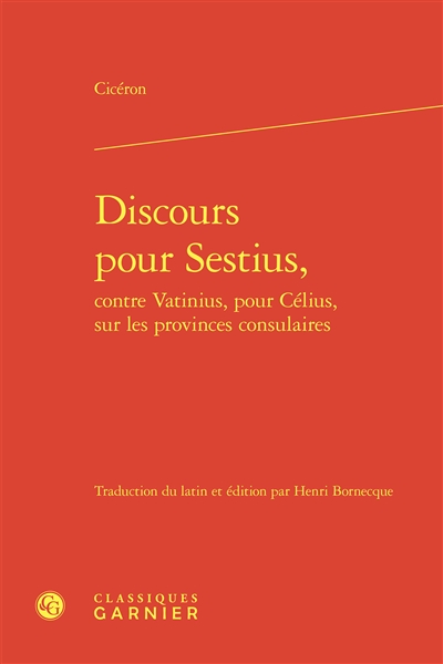 Discours pour Sestius,...