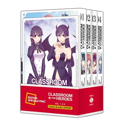 Classroom for heroes : pack special vol. 01 à 04 + carnet de notes offert