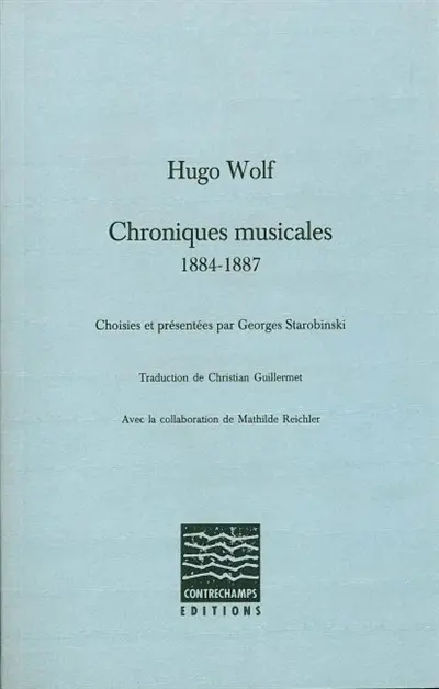 Chroniques musicales, 1884-1887