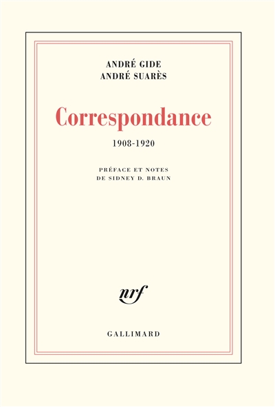 Correspondance avec André Suarès 1908-1920