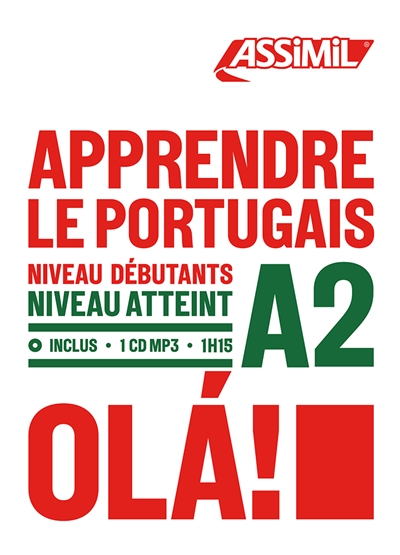 Apprendre le portugais : niveau débutants : niveau atteint A2