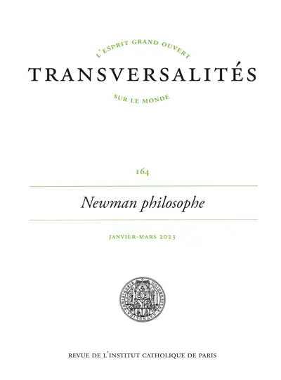 Transversalités, n° 164. Newman philosophe