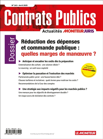 Contrats publics,...