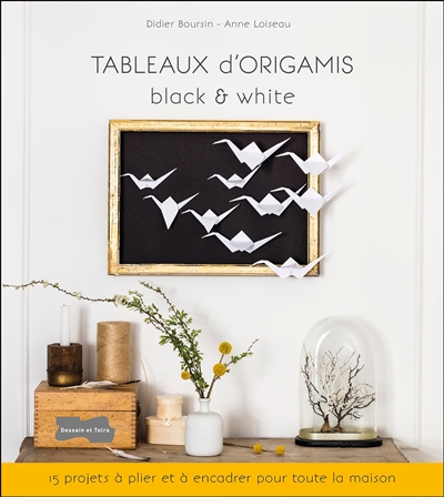 Tableaux d'origamis black & white : 15 projets prêts à plier et à encadrer pour toute la maison