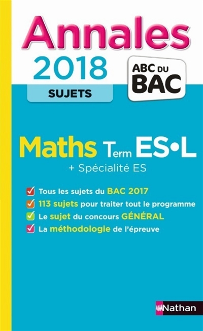 Maths terminale ES, L +...