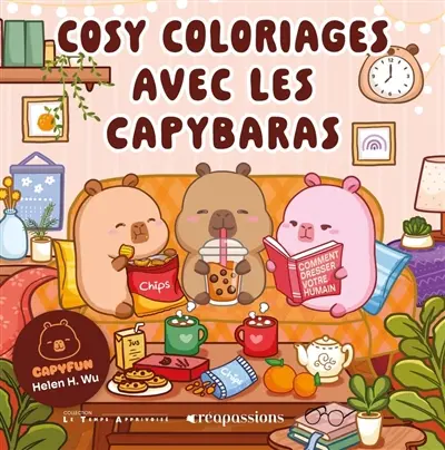 Cosy coloriages avec les capybaras