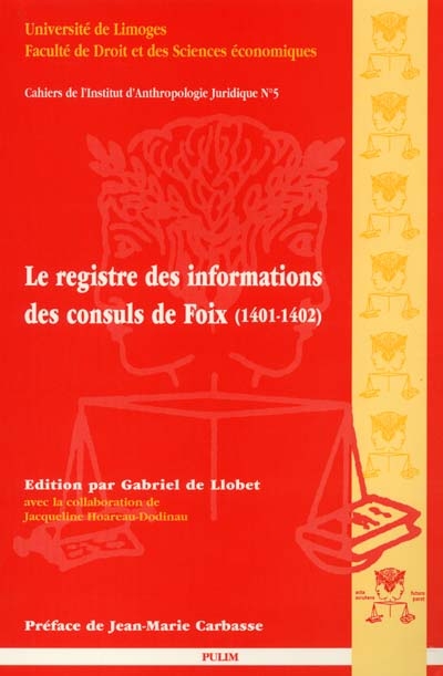 Le registre des informations diligentées par les consuls de Foix : 1401-1402