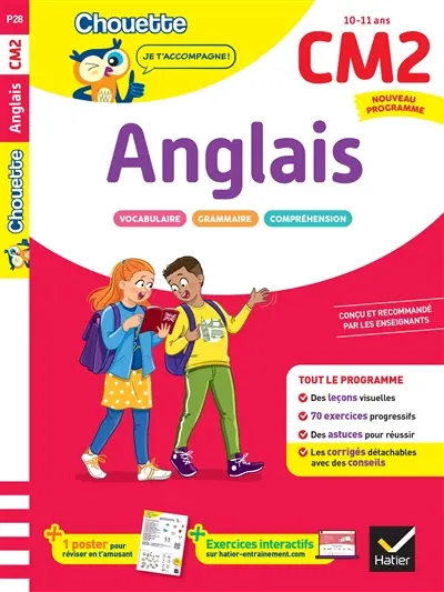 Anglais CM2, 10-11 ans : nouveau programme