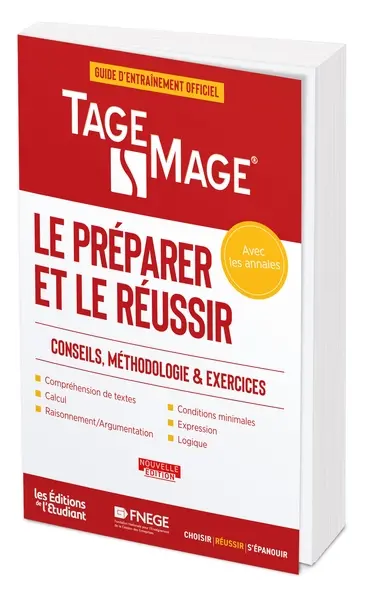 Tage Mage : le préparer et le réussir, guide d'entraînement officiel : conseils, méthodologie & exercices