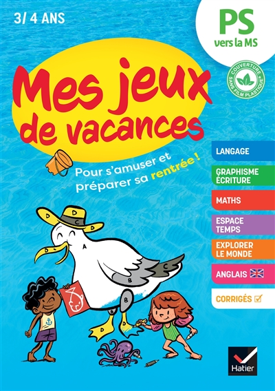 Mes jeux de vacances PS vers la MS, 3-4 ans