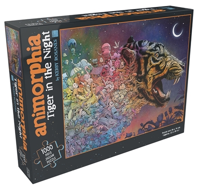 Animorphia : tiger in the night : 1.000 pieces jigsaw puzzle