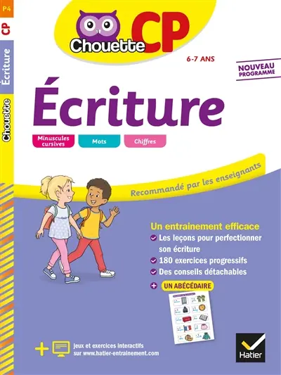 Ecriture CP, 6-7 ans : nouveau programme