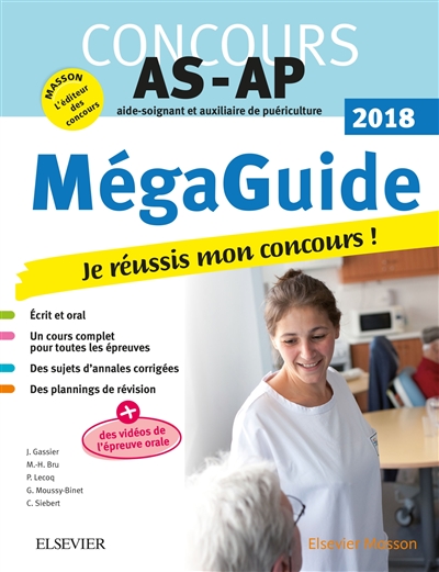 Concours AS-AP 2018 : aide-soignant et auxiliaire de puériculture : le méga guide