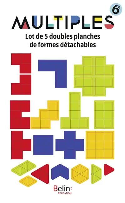 Lot de 5 doubles planches de formes détachables 6e