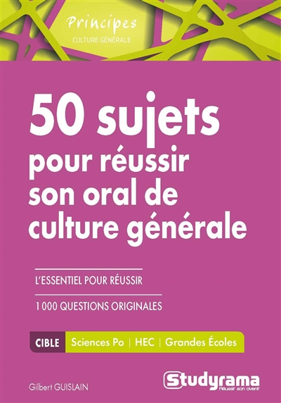 50 sujets pour réussir son...