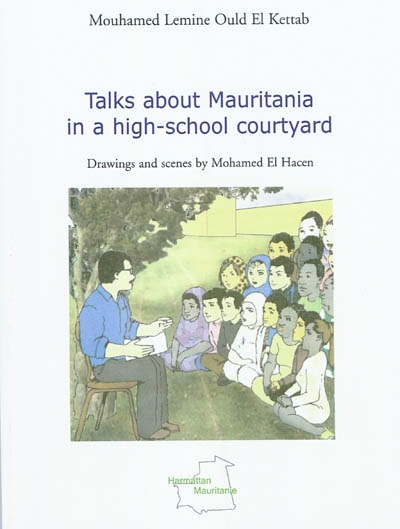 Talks about Mauritania in a high-school courtyard