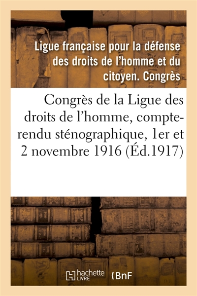 Le congrès de 1916 de la...