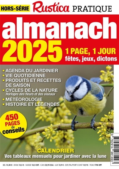 Rustica pratique, hors-série. Almanach 2025