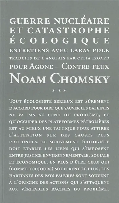 Guerre nucléaire et catastrophe écologique : entretiens avec Laray Polk