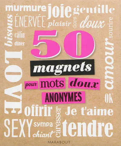 50 magnets pour mots doux anonymes