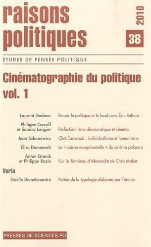 Raisons politiques, n° 38. Cinéma et politique