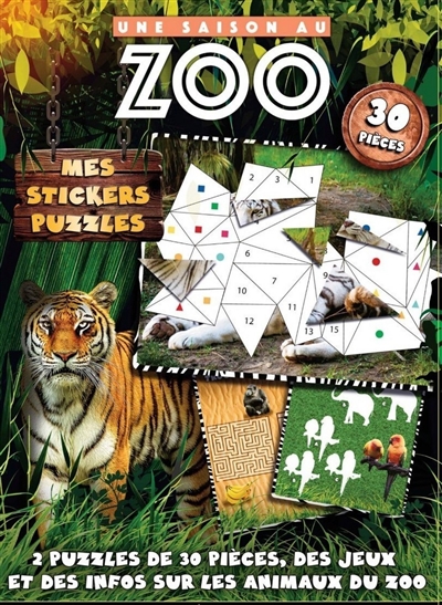 Une saison au zoo : mes stickers puzzles