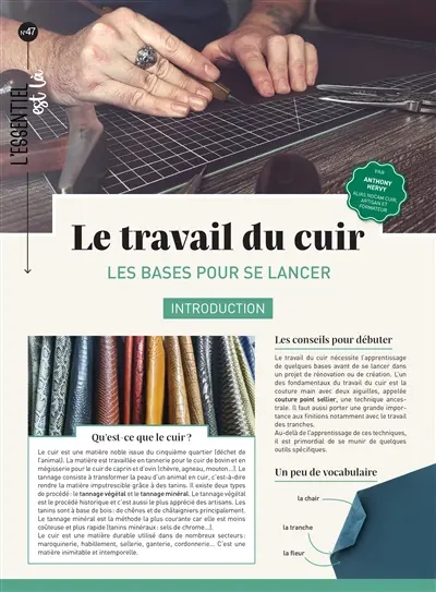 Le travail du cuir : les bases pour se lancer